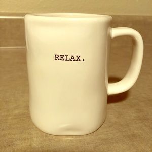 “M” stamped Rae Dunn Mug - Relax